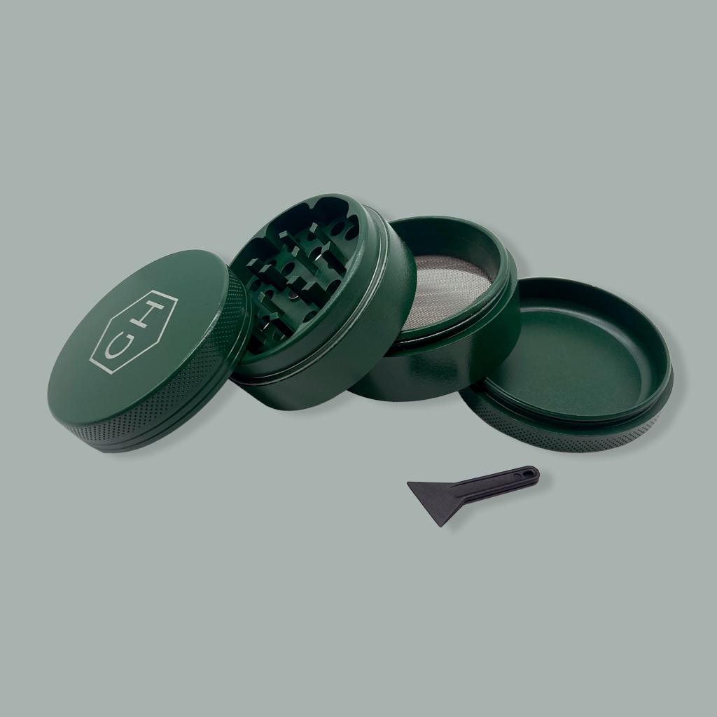 Keramik Grinder grün Logo GH